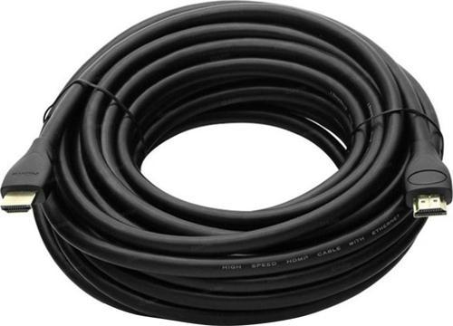 15 Metre Siyah HDMI Kablo Gold Başlıklı