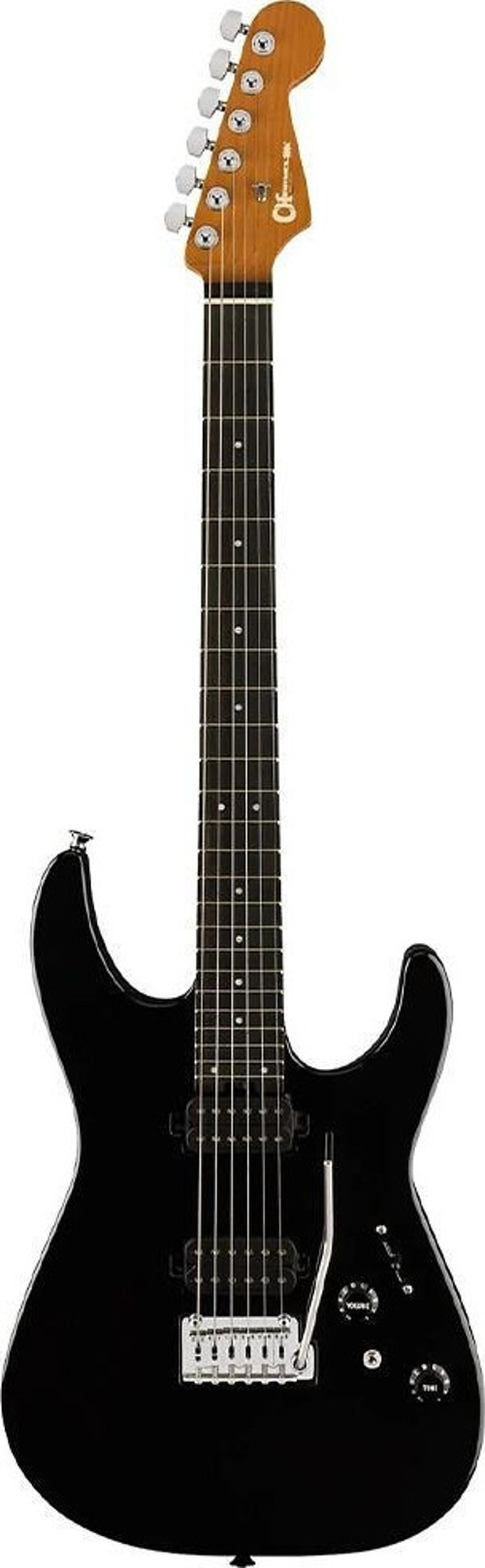 Pro-Mod DK24 HH 2PT Abanoz Klavye Gloss Black Elektro Gitar