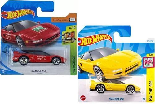 2 Araç '90 Acura NSX Set - Sarı &  Kırmızı (1/64)