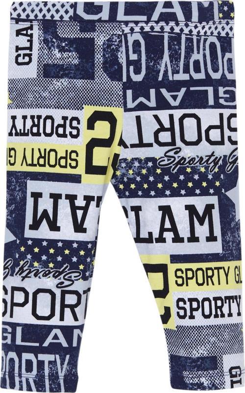 Sporty Glam Kız Çocuk Desenli Diz Altı Tayt Kapri