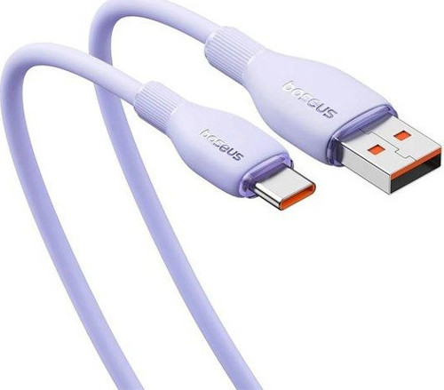 Baseus Pudding Hızlı Şarj Özellikli USB Type-C 100W Kablo 1.2m. Mor 4