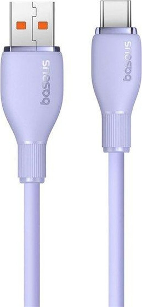 Baseus Pudding Hızlı Şarj Özellikli USB Type-C 100W Kablo 1.2m. Mor 2