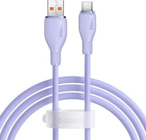 Pudding Hızlı Şarj Özellikli USB Type-C 100W Kablo 1.2m. Mor