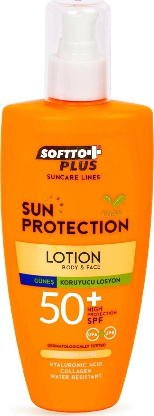 50 spf koruyuculu vücut ve yüz güneş losyonu UVA&UVB 200 ml