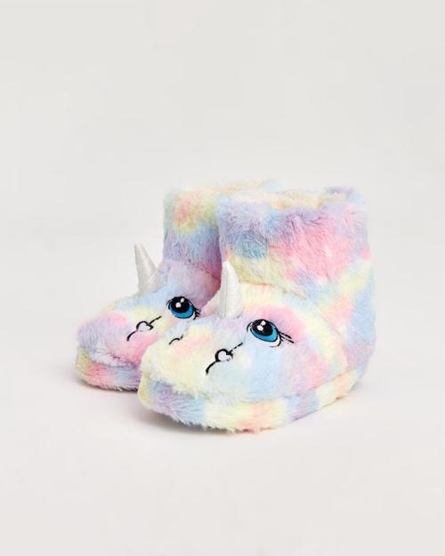 Horn - Unicorn Renkli Çocuk Panduf