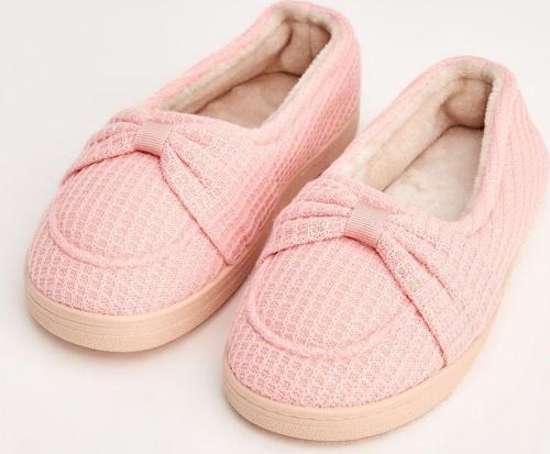 Rugi - Kurdeleli Pembe Ev Içi Ayakkabı
