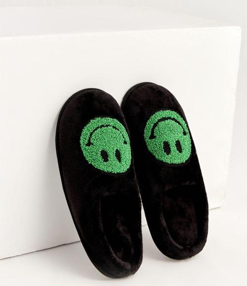 Yubi - Gülen Yüz Emojili Kadın Ev Terliği