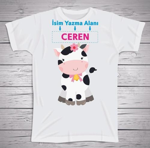 Çocuklara Özel Isim Baskılı Tshirt , Micro Polyester Terletmez Kumaş