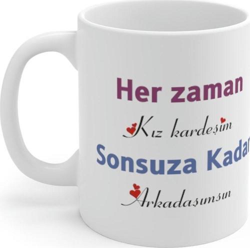 Kız Arkadaşa Hediye , Resim Baskılı Seramik Bardak