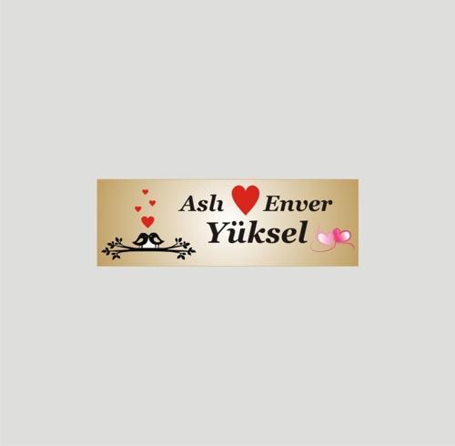 Kişiye Özel Kapı Isimliği Aliminyum