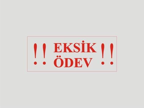 Öğrenci Motivasyon Kaşesi Eksik Ödev