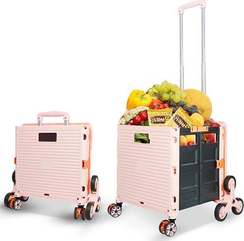 Katlanabilir Merdiven Çıkabilen Piknik Ve Kamp Eşya Taşıma Arabası 40 Kg