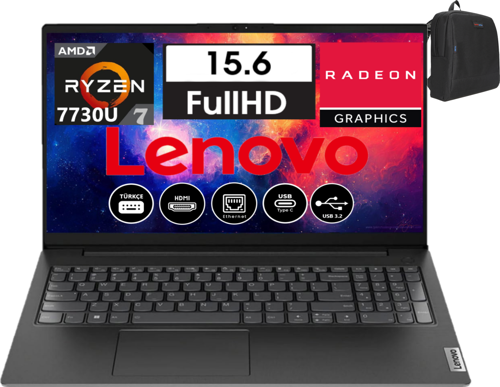 V15 G4 Abp Amd Ryzen 7 7730U 40GB 2tb SSD 15.6 Fullhd Freedos Taşınabilir Bilgisayar V82YY001MTR19 + Weblegelsin Çanta