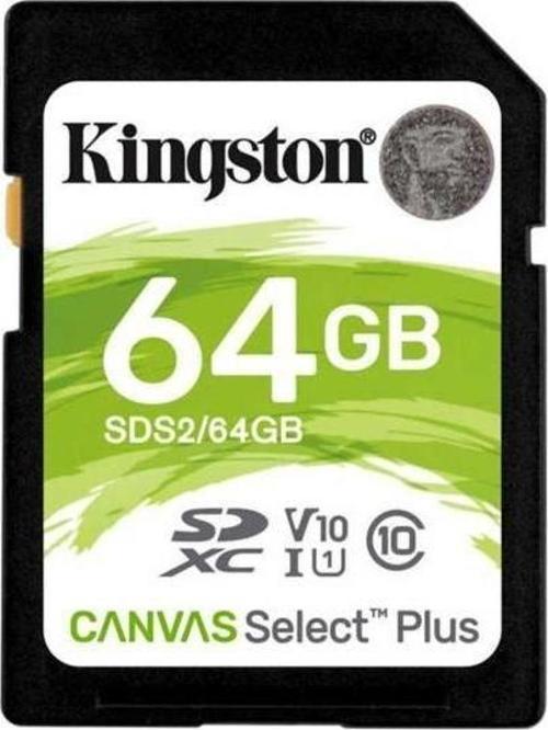 64GB SDXC Canvas Select Plus 100R C10 UHS-I U1 V10 SDS2/64GB