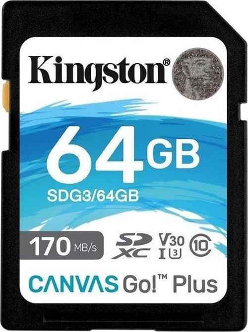 SDG3 - 64GB 4GB Sdxc Canvas Go Plus 170R C10 Uhs-I U3 V30