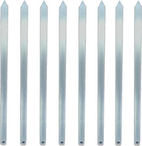 Paslanmaz Metal Adana Şiş 8 Adet - (1 Adet Şiş: 50 Cm)