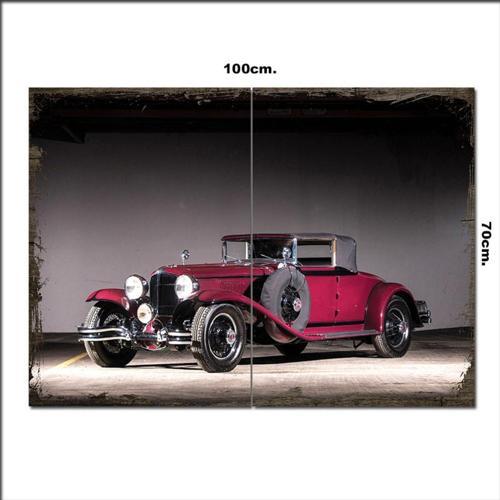 Ahşap Tablo 1931 Cord L-29 Kılasik Otomobil 70*100Cm