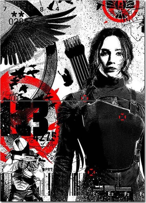 Ahşap Tablo Açlık Oyunları Mockingjay - Bölüm 1 Tasarım Ahşap Tablo