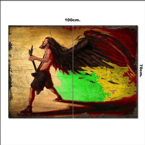 Ahşap Tablo Damian Marley Baskılı 70*100Cm