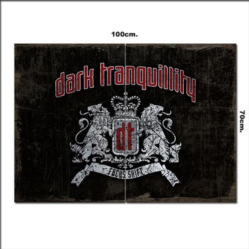 Ahşap Tablo Dark Tranguillity Logo Şekilli 70*100Cm