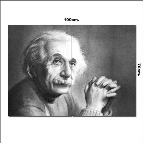 Ahşap Tablo Albert Einstein 70*100Cm