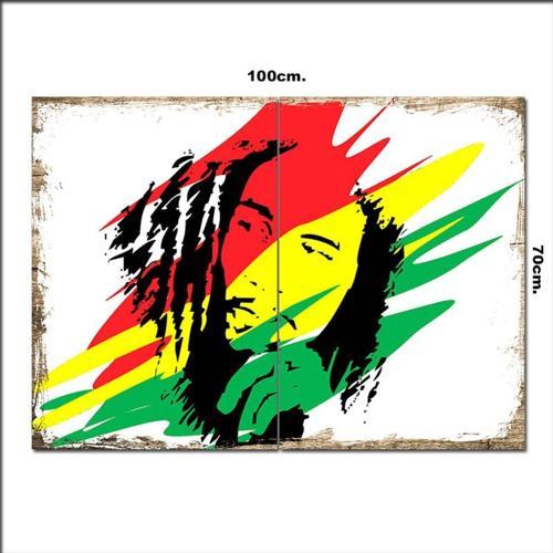 Ahşap Tablo Bob Marley 70*100Cm