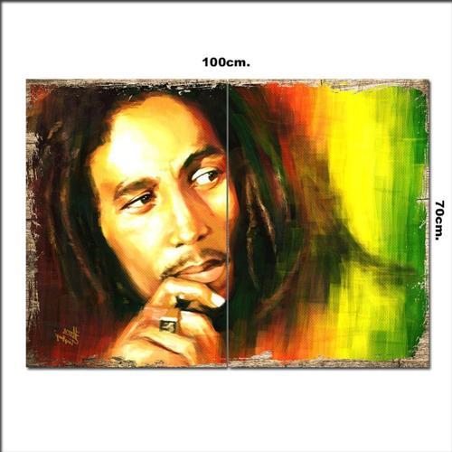 Ahşap Tablo Bob Marley 70*100Cm