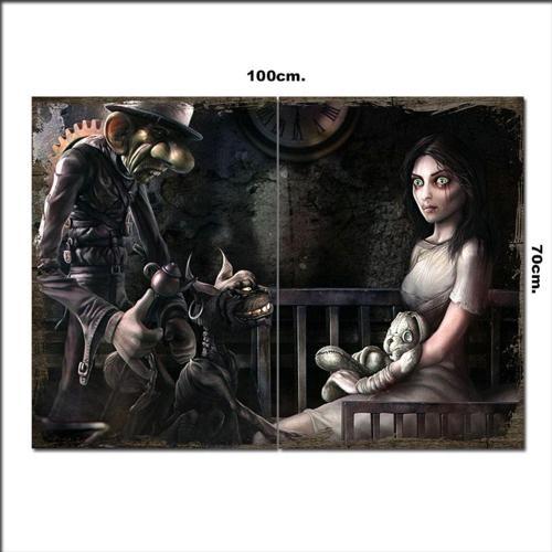 Ahşap Tablo American Mcgee'S Alice 70*100Cm