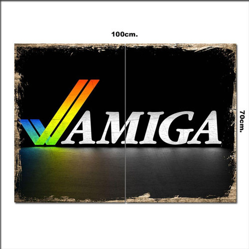 Ahşap Tablo Amiga Bilgisayar 70*100Cm