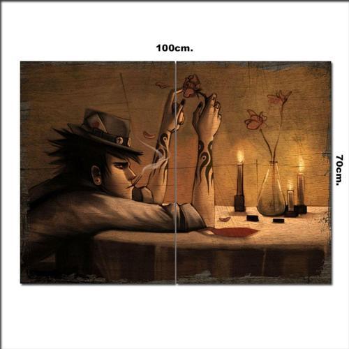 Ahşap Tablo Depression Adam Şekilli 70*100Cm