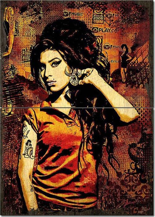 Ahşap Tablo Amy Winehouse Afiş Görseli Mdf Tablo
