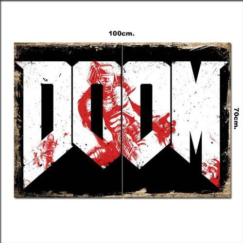 Ahşap Tablo Doom 70*100Cm