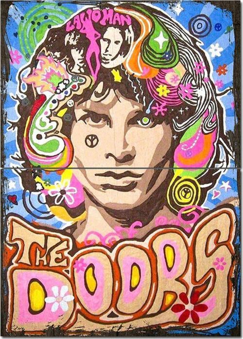 Ahşap Tablo Doors Afiş Art Mdf Poster