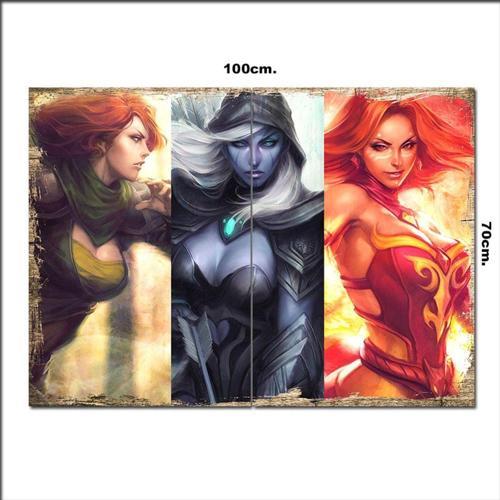 Ahşap Tablo Dota 2 70*100Cm
