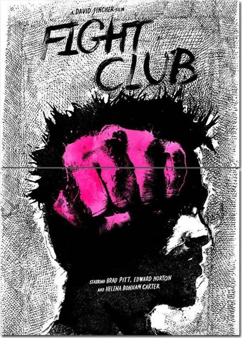 Ahşap Tablo Dövüş Kulübü Fight Club Art Mdf Tablo