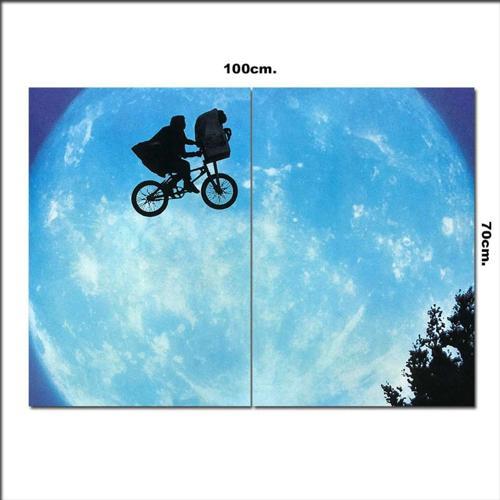 Ahşap Tablo E.T. Uçan Bisiklet Film Afişi 70*100Cm