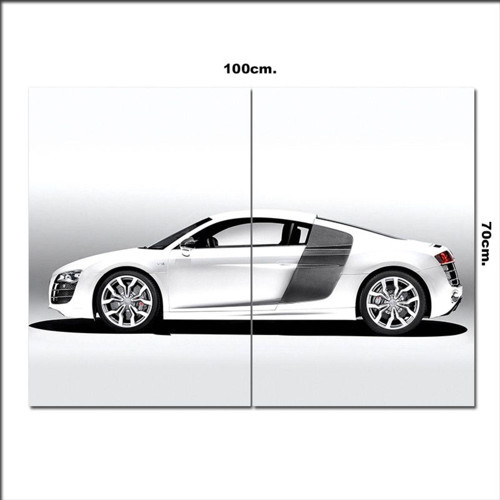 Ahşap Tablo Audi R8 5.2 Fsı Quattro 70*100Cm
