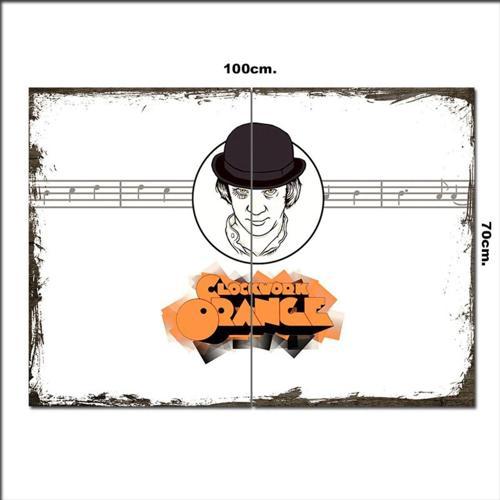 Ahşap Tablo Clokwork Orange 70*100Cm