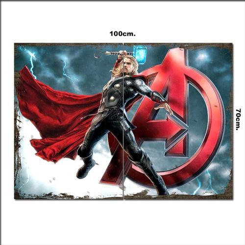 Ahşap Tablo Avengers Thor 70*100Cm