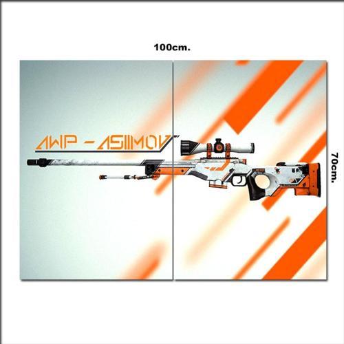 Ahşap Tablo Awp Asiimov 70*100Cm