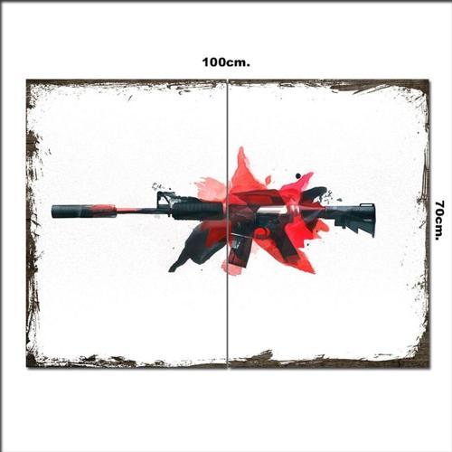 Ahşap Tablo Cs Go M4A1 70*100Cm