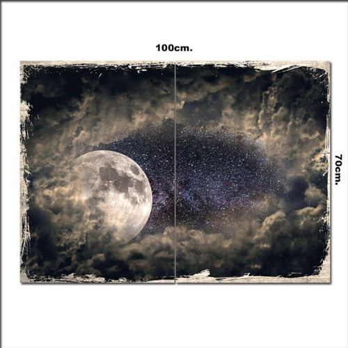 Ahşap Tablo Aydaki Gizem 70*100Cm