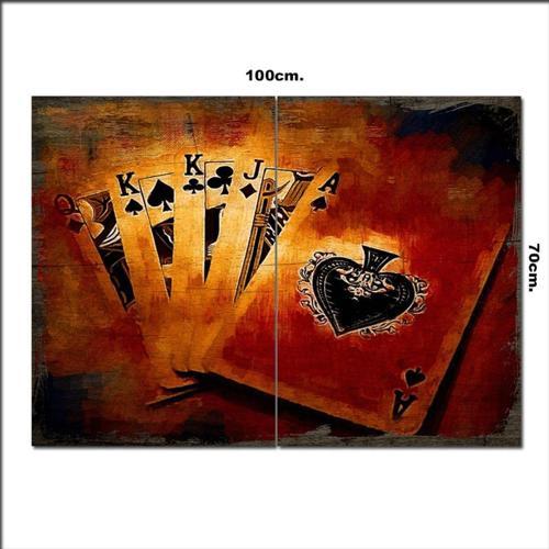 Ahşap Tablo Eski İskanbil Kağıtları Baskılı 70*100Cm