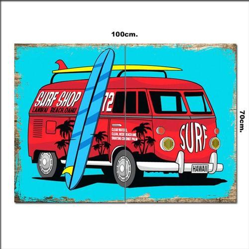 Ahşap Tablo Hawai Surf 70*100Cm