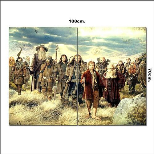 Ahşap Tablo Hobbitler 70*100Cm
