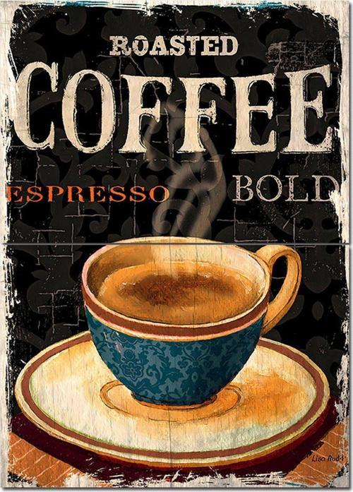 Espresso Afişi Dekoratif Ahşap Tablo 70Cmx 100Cm