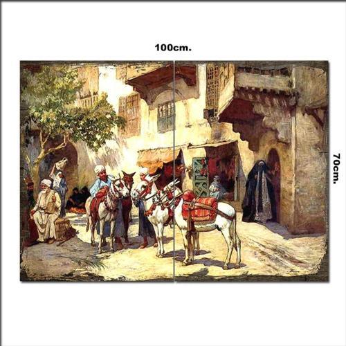 Ahşap Tablo Evliya Çelebi 70*100Cm