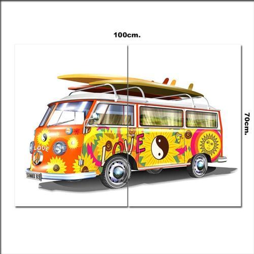 Ahşap Tablo I Love Volkswagen 70*100Cm