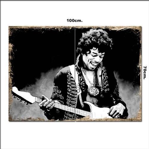 Ahşap Tablo Jimi Hendrix 70*100Cm