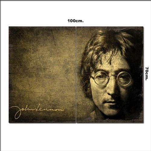 Ahşap Tablo John Lenenn Şekilli 70*100Cm